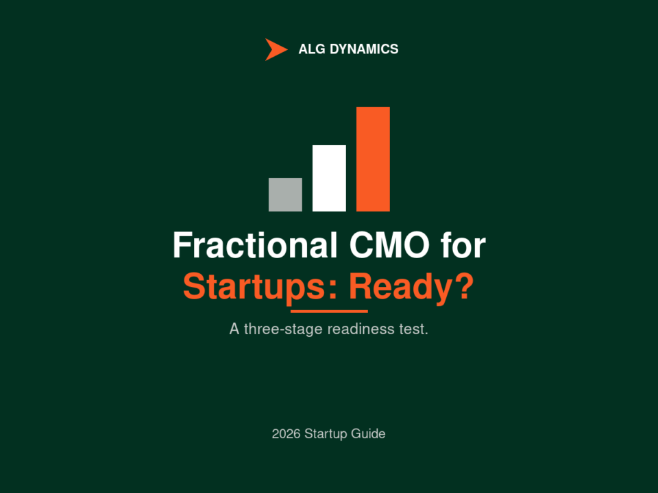 Fractional CMO for startups stage test: pre-PMF, early PMF, and post-Series A compared.