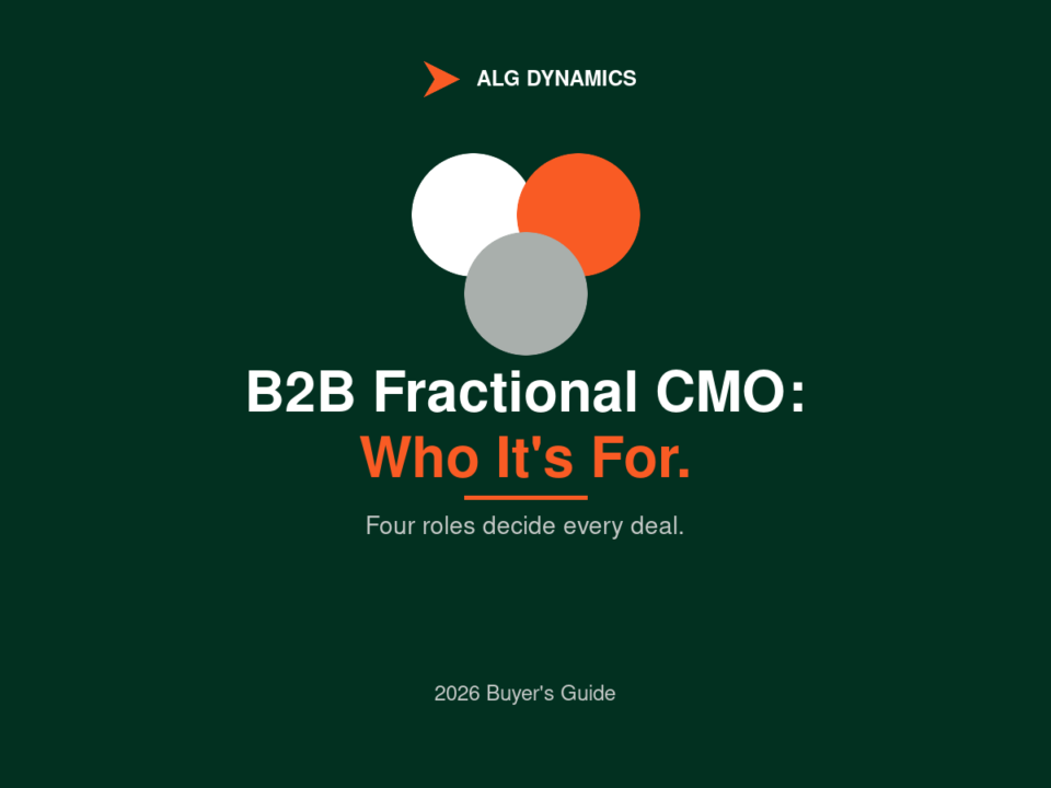 B2B fractional CMO buying committee: champion, economic buyer, technical evaluator, blocker
